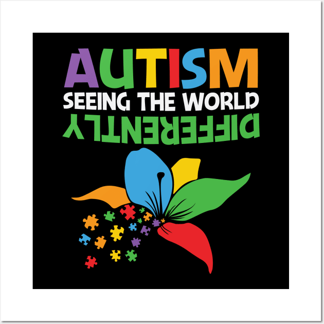 Autism Seeing The World Differently Wall Art by busines_night